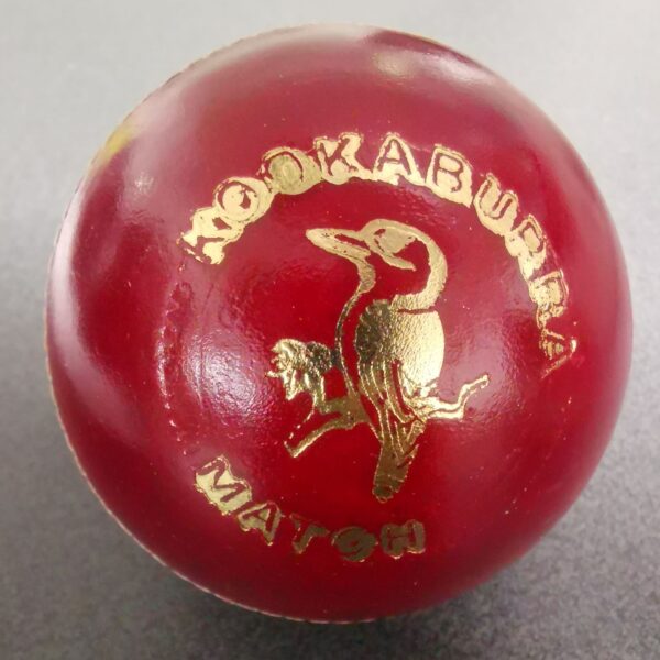 KOOKABURRA Match 2 Piece Leather Cricket Ball Red