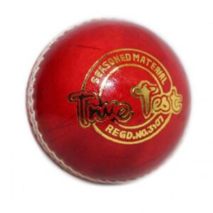 SS True Test 2 piece leather Cricket Ball - Red