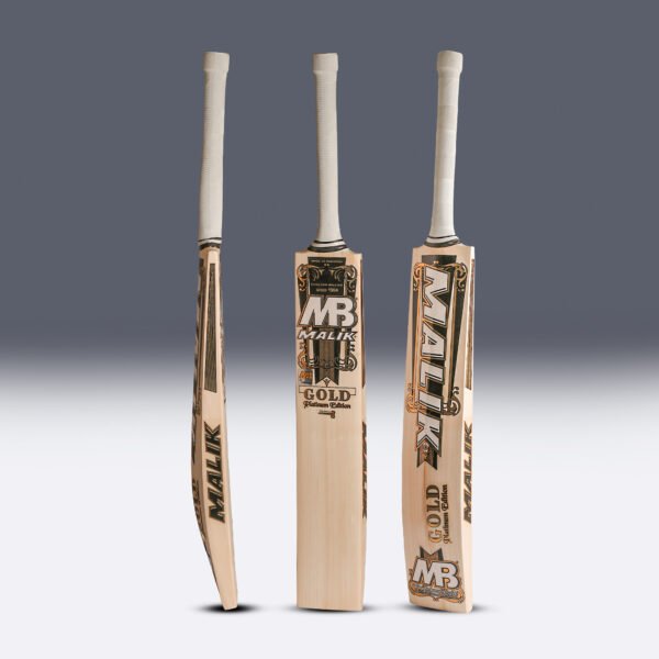 MB MALIK GOLD PLATINUM EDITION English Willow CRICKET BAT