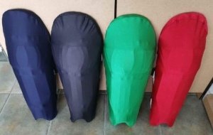 Cricket Std Batting Pad Covers - Black Blue Green Red Maroon Yellow Purple White