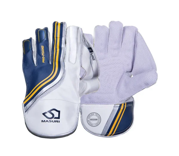 MASURI E LINE WICKET KEEPING GLOVES (White) - Adult