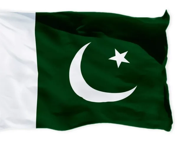 Pakistan Flag with pole pocket (Cloth) - Various Sizes