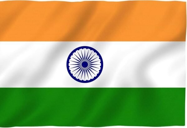 India Flag with pole pocket (Cloth)