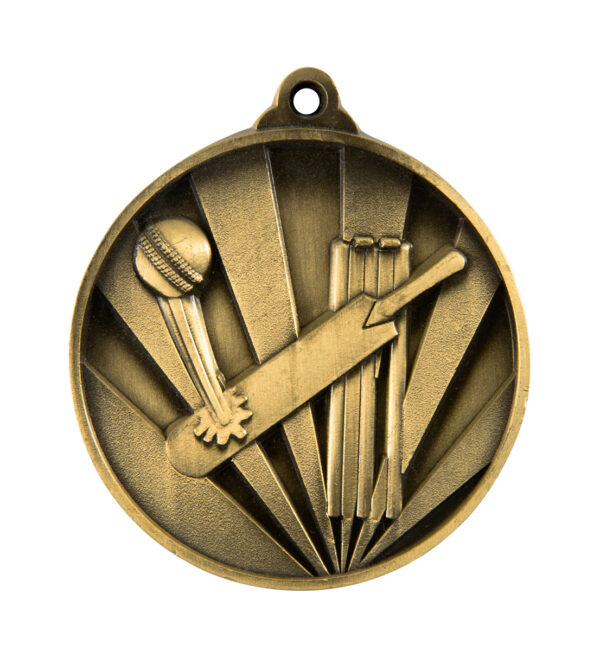 Sunrise Medal - Cricket - Zinc Alloy 38mm