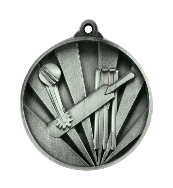 Sunrise Medal - Cricket - Silver 38mm