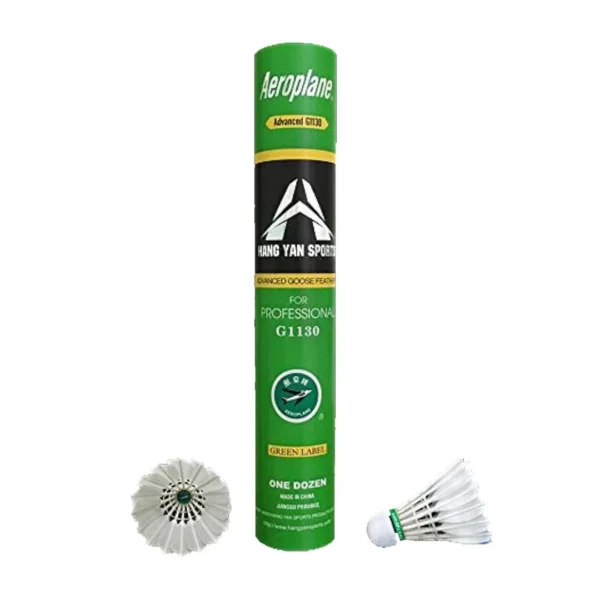 AEROPLANE G1130 Goose Father Badminton Shuttlecock 50/51 SPEED Green Label