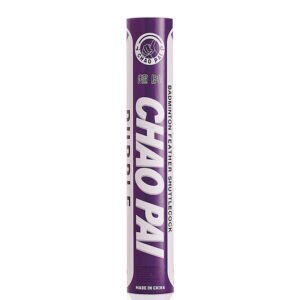 Chao Pai Purple Goose Feather Badminton Shuttlecock 77 SPEED