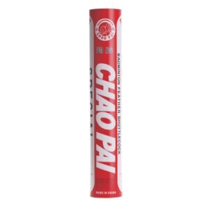 Chao Pai Red BWF Approved Goose Feather Badminton Shuttlecock 77 SPEED