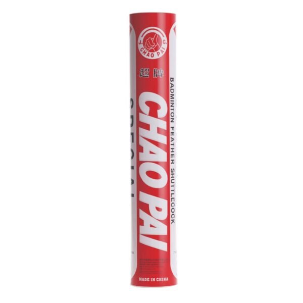 Chao Pai Red BWF Approved Goose Feather Badminton Shuttlecock 77 SPEED