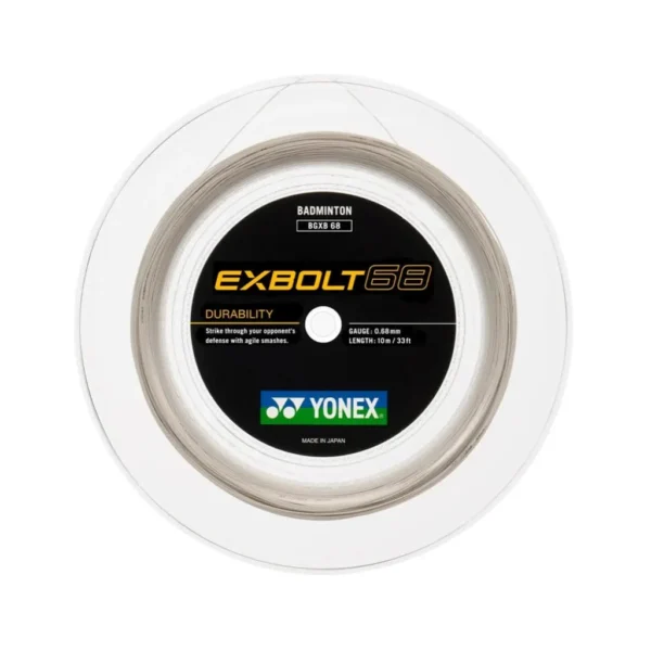 YONEX Exbolt 68 Badminton String Coil (200m) - 0.68mm White Japan