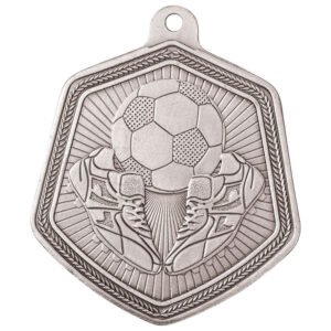 Medal Football Soccer Falcon Series Silver 65mm