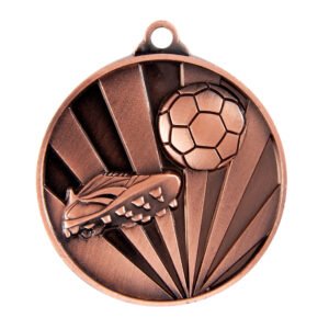Sunrise Medal Football Soccer Bronze - 40mm