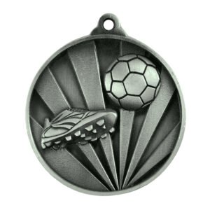 Sunrise Medal Football Soccer Silver - 40mm