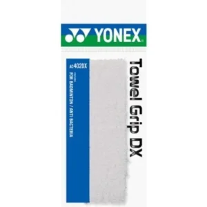 YONEX Towel Grip Deluxe-Made in Japan (AC402DX)-White Single Package for Badminton Racquet