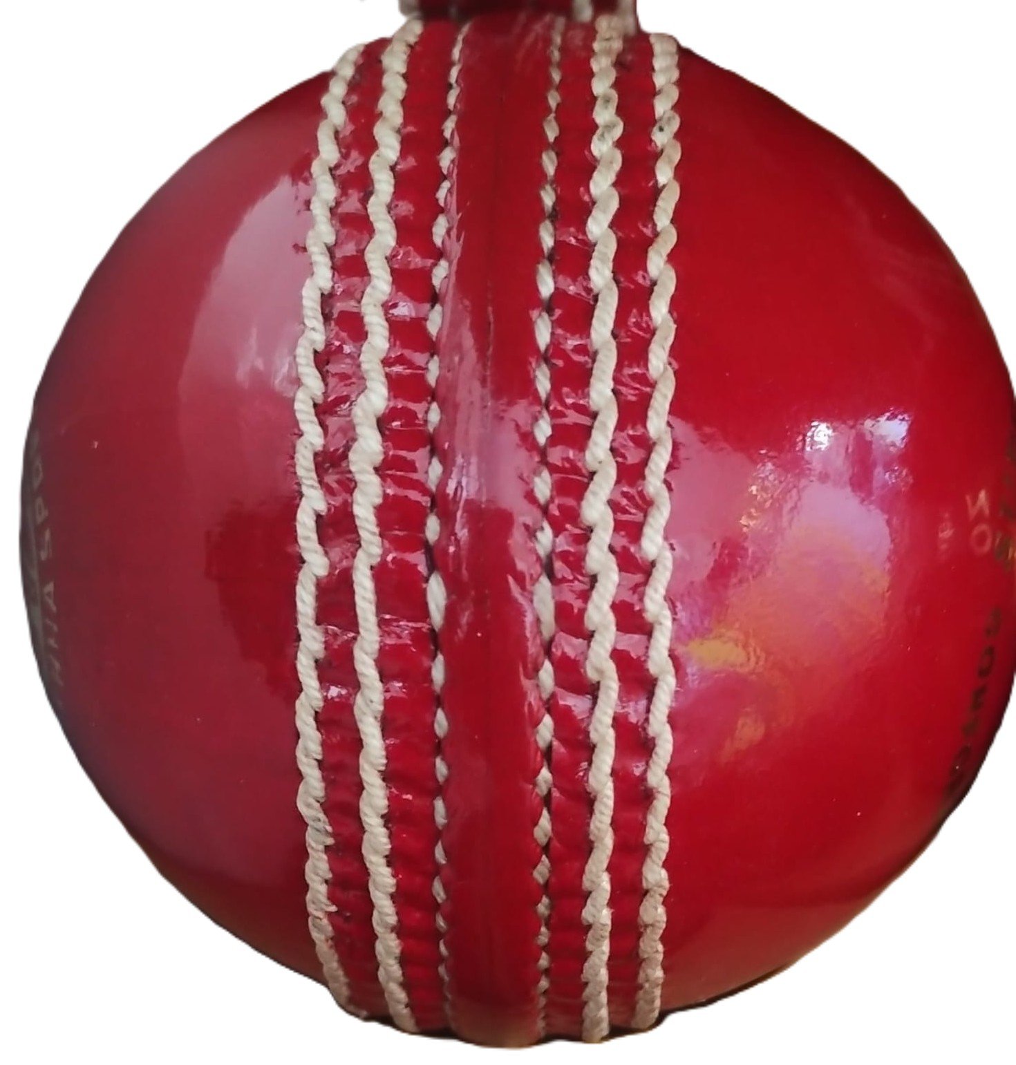 AS Super Cavalier 2Pc Senior Cricket Leather Ball Red 156g - Confirm to MCC - Image 3