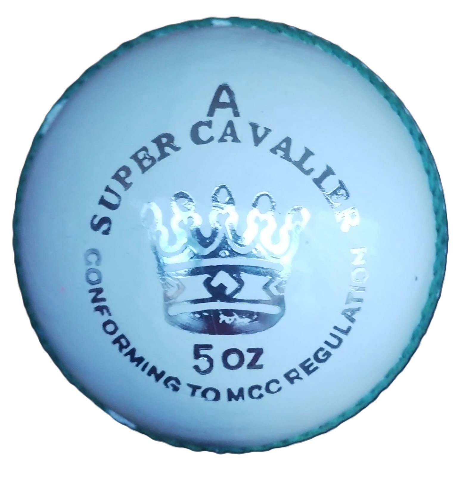 AS Super Cavalier 2Pc Senior Cricket Leather Ball White 142g - Confirm to MCC - Image 2