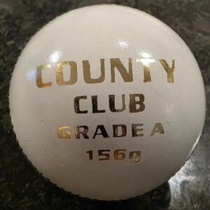 AS County Club 2Pcc Cricket Leather Ball White