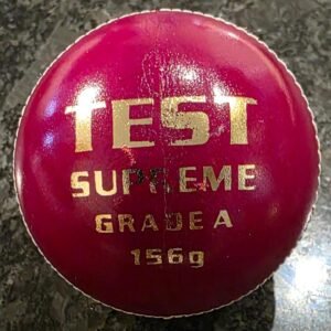 AS TEST SUPREME 4Pcc Cricket Leather Ball Red - Confirms to MCC