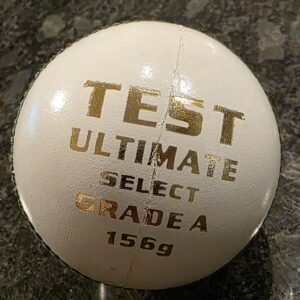 AS TEST ULTIMATE SELECT 4Pcc Cricket Leather Ball 156g White - Confirms to MCC