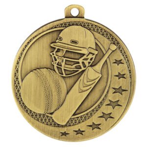 Cricket Wayfare Medal Gold 50mm
