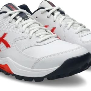 Asics Gel Lethal Field 2 Cricket Shoe New 2026 - White/Cherry Tomato