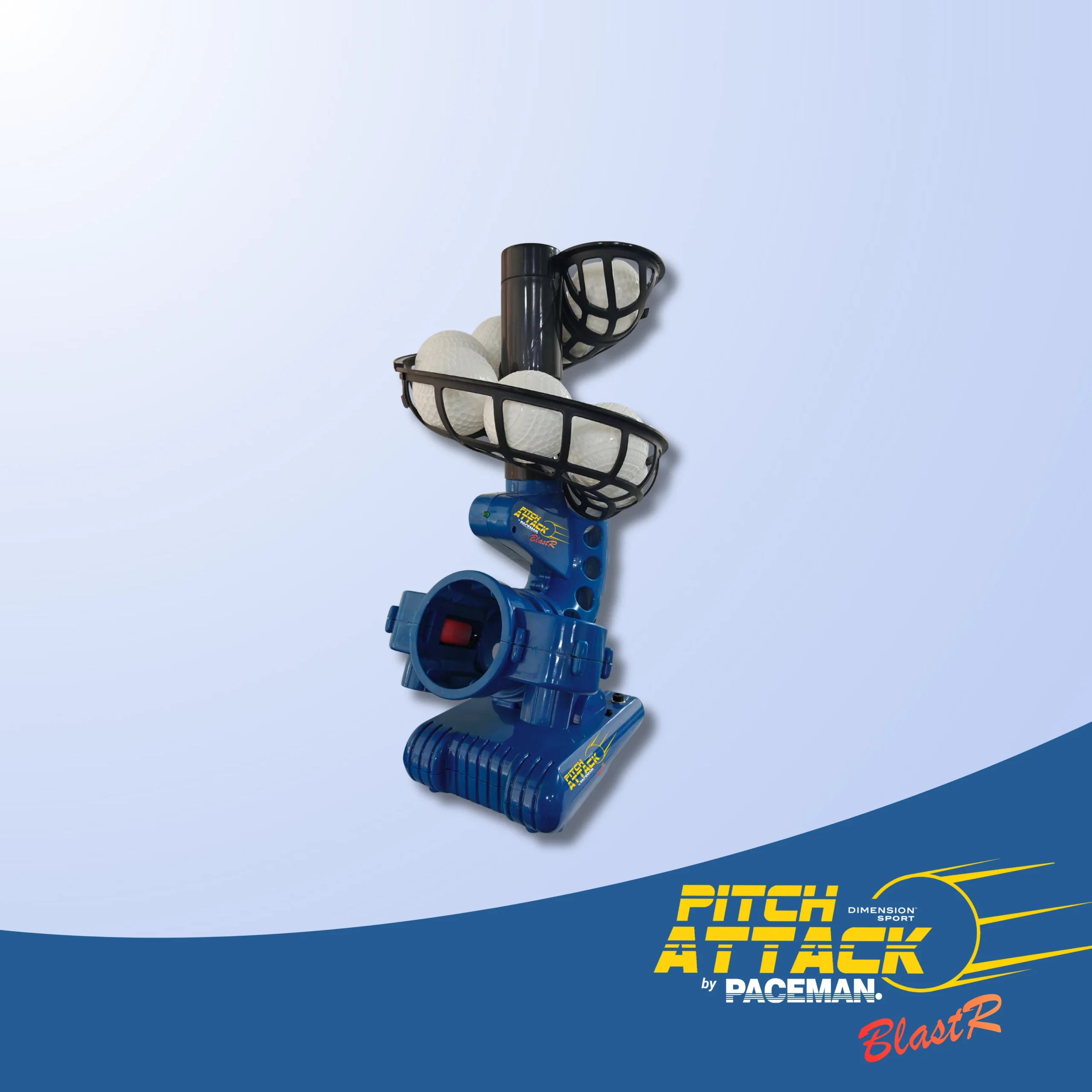 PACEMAN Pitch Attack BlastR Blaster Bowling Machine with 9 Balls